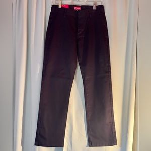 BNWT Premium Navy Khaki Kids Pants Size 16 adjustable waist school uniform